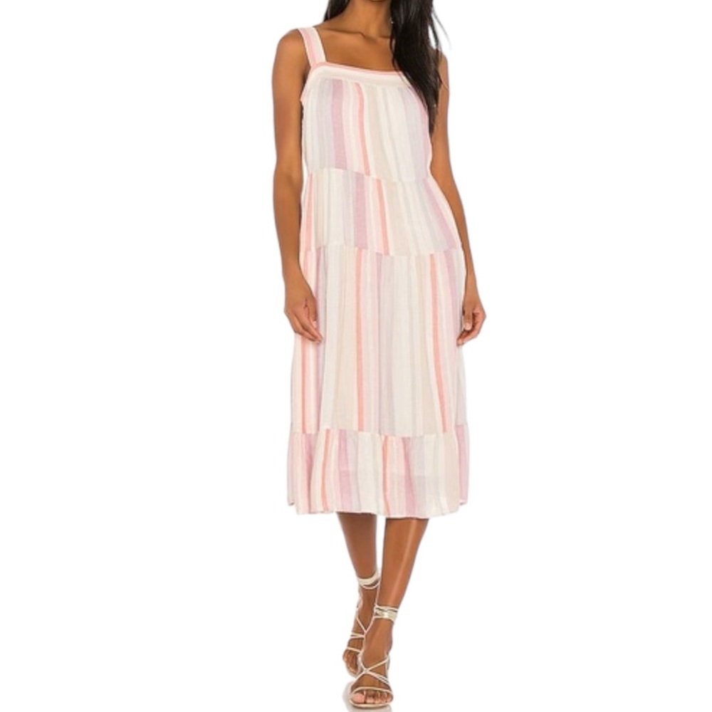 Rails Amaya Sun Dress in Juliette Stripes Pastel and Metallic